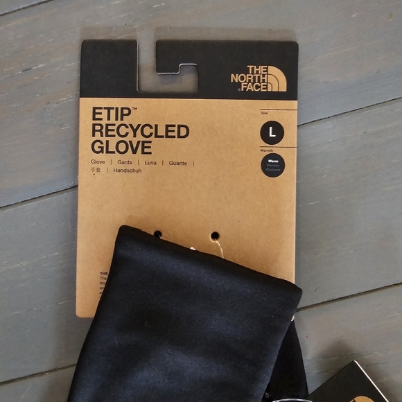 The North Face Men's Black Etip Recycled Touchscreen Gloves Size Large - Picture 8 of 9